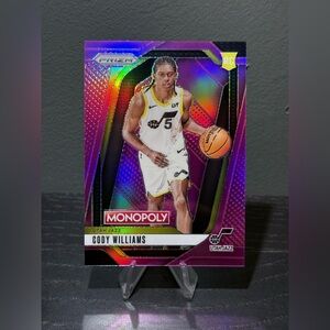 #35 Cody Williams 2024-25 Panini Prizm Monopoly - Pink Prizms #/199